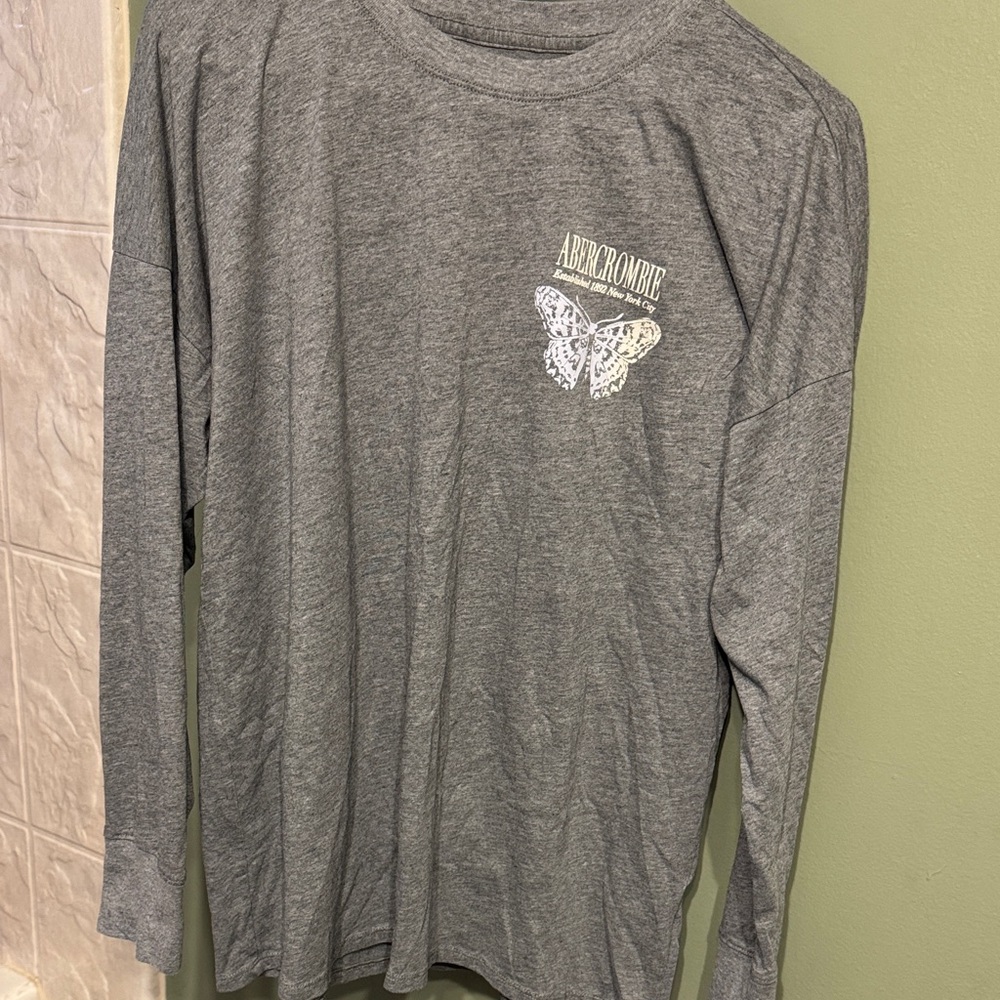 Abercrombie Kids Heather Gray Crewneck